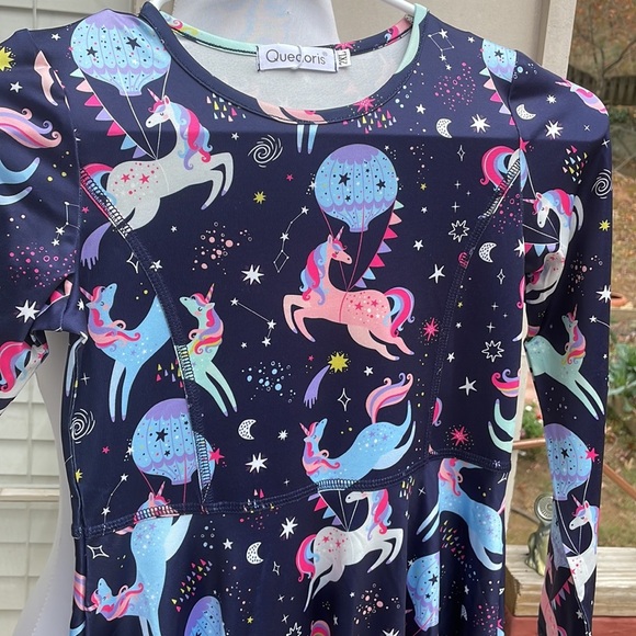 NWT- 🦄 Girls Unicorn Printed Dress Size 2XL - Picture 3 of 15